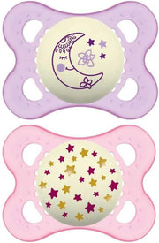 Mam night succhietto 2-6 mesi silicone doppio femmina
