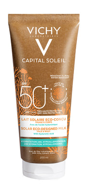 Capital soleil latte solare eco-sostenibile spf50+ 200 ml