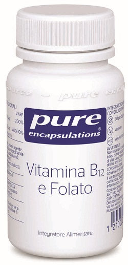 Pure encapsulations vitamina b12 e folato 30 pastiglie