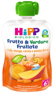 Hipp bio frutta & verdura mela mango carota patata dolce 90 g