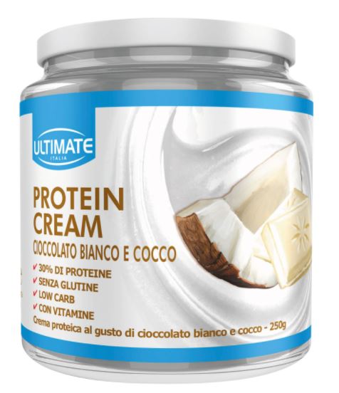 Ultimate protein cream cioccolato bianco e cocco 250 g