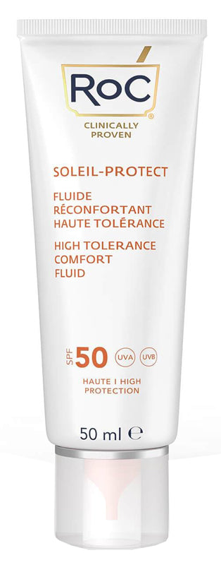 Roc fluido solare viso spf 50 elevata tollerabilita' 50 ml