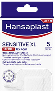 Cerotto hansaplast sensitive xxl 10 pezzi