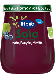 Hero baby solo omogeneizzato mela fragola mirtillo 120 g
