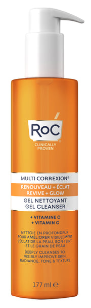 Roc multi correxion revive + glow gel detergente