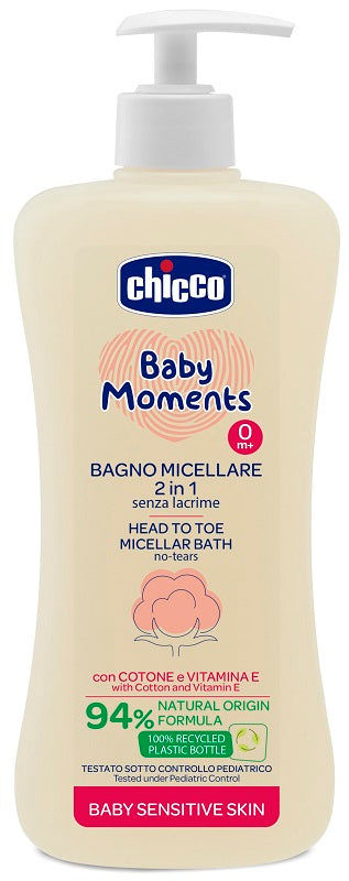 Chicco baby moments bagno corpo capelli micellare 500 ml