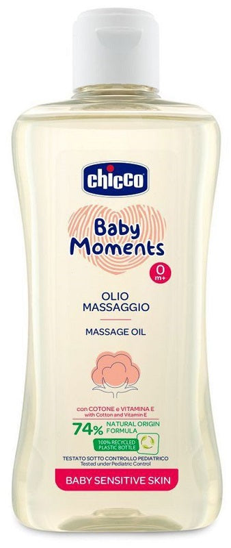 Chicco baby moments olio massaggio sensitive 200 ml