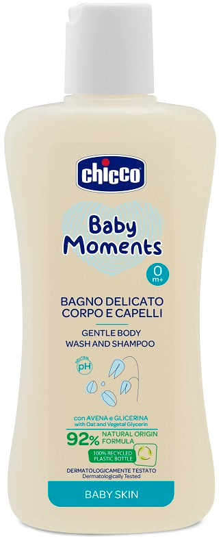 Chicco baby moments bagno shampoo delicate 200 ml