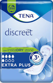 Assorbente incontinenza leggera tena discreet extra plus 16 pezzi