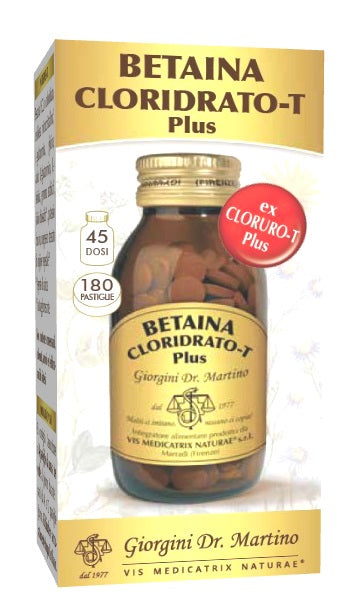 Betaina cloridrato-t plus 180 pastiglie