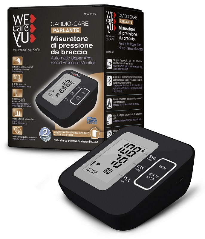 Misuratore di pressione da braccio parlante wecareyu cardio care
