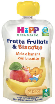 Hipp bio frutta frullata&biscotto mela banana biscotto 90 g