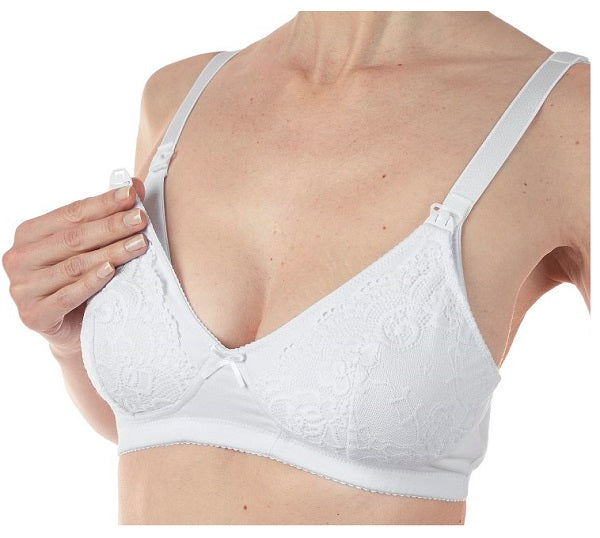 Mammy reggiseno cotone allattamento white 3c