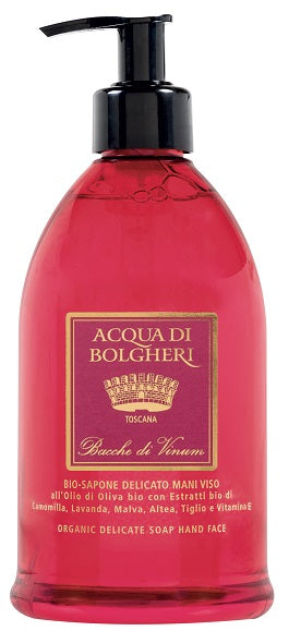 Acqua di bolgheri sapone delicato bio bacche di vinum 500 ml