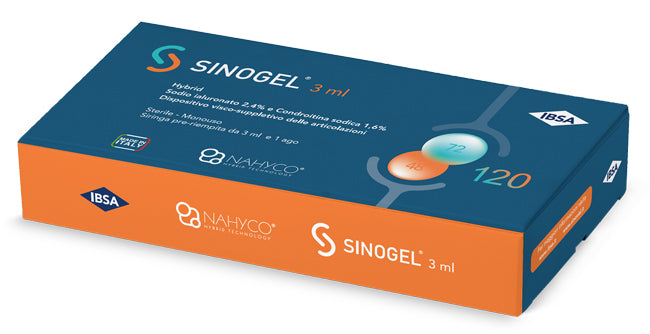 Siringa intra-articolare sinogel 2,4% + 1,6% 3 ml 1 fs + ago gauge 21
