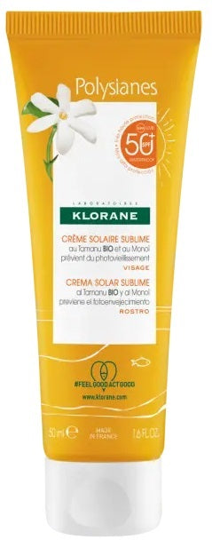 Les polysianes crema viso tamanu bio&monoi spf50+ 50 ml