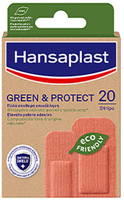 Cerotto hansaplast in striscia green&protect m 1x6 cm 10 pezzi