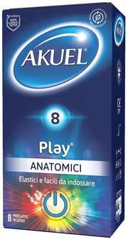 Profilattico akuel play anatomico 8 pezzi