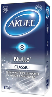 Profilattico akuel nulla classico 8 pezzi