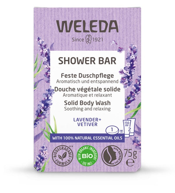 Bagno doccia solido lavanda + vetiver 75 g