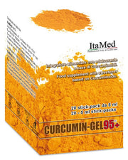 Curcumin gel 95+ 20 bustine stick pack monodose da 5 ml aroma lampone