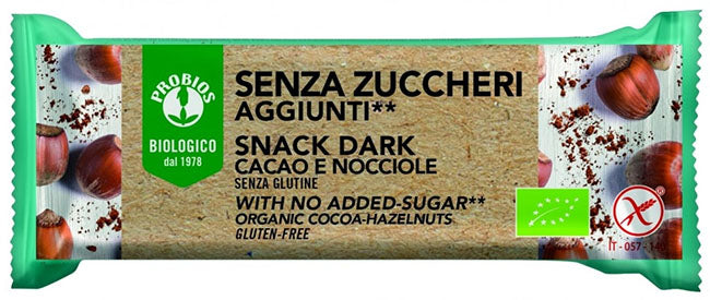 Probios snack dark senza zuccheri aggiunti 25 g