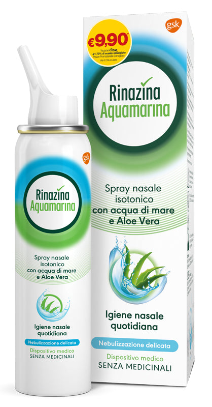 Soluzione isotonica rinazina aquamarina aloe delicata promo 100 ml