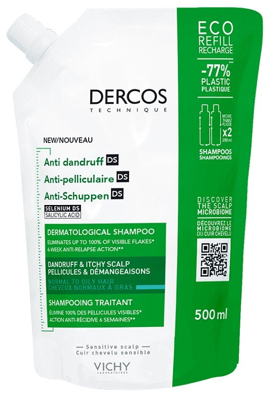 Dercos eco ricarica shampoo anti forfora 500 ml