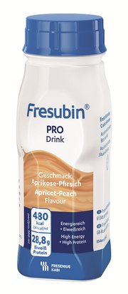 Fresubin pro drink albicocca-pesca 4 flaconi x 200 ml