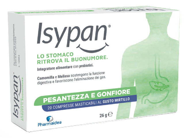 Isypan pesantezza gonfiore 20 compresse masticabili