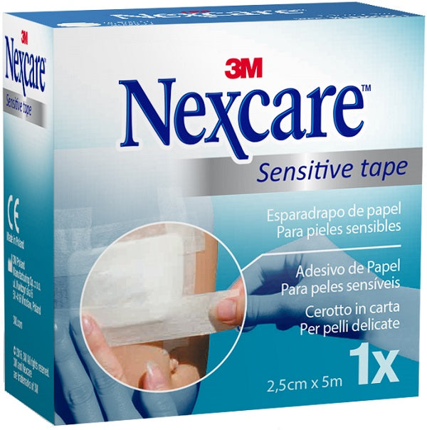 Cerotto su rocchetto nexcare trasparent tape 2,5x500cm con dispenser