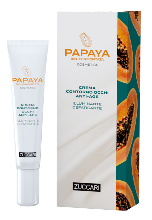 Papaya cosmetics crema contorno occhi anti-age illuminante defaticante 18 ml