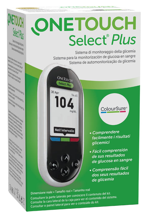 Glucometro one touch select plus system kit