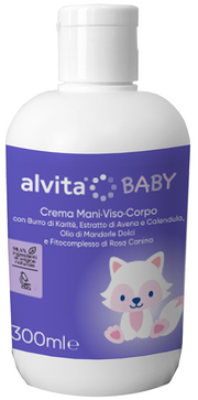 Alvita baby crema viso-corpo 300 ml
