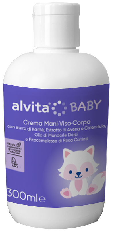 Alvita baby crema viso-corpo 300 ml