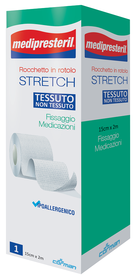Medipresteril rocchetto rotolo stretch tessuto non tessuto 15 cm x 200 cm