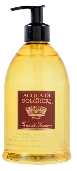 Acqua di bolgheri bio-sapone mani/viso terre di toscana 500 ml