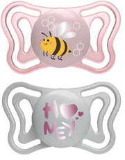 Chicco succhietto light rosa silicone 2-6m 2 pezzi