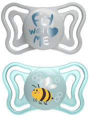 Chicco succhietto light azzurro silicone 2-6m 2 pezzi