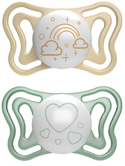 Chicco succhietto light lumi silicone 2-6m 2 pezzi