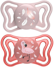 Chicco succhietto light rosa silicone 6-16m 2 pezzi