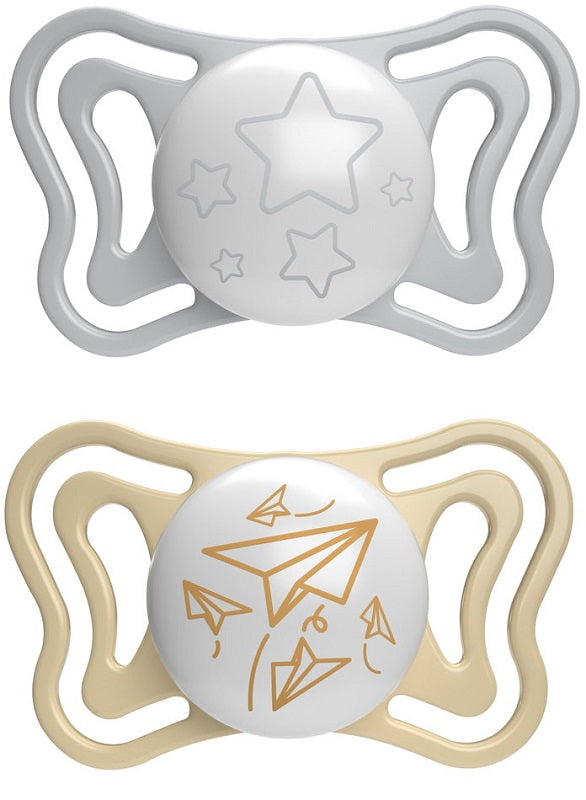 Chicco succhietto light lumi silicone 6-16m 2 pezzi