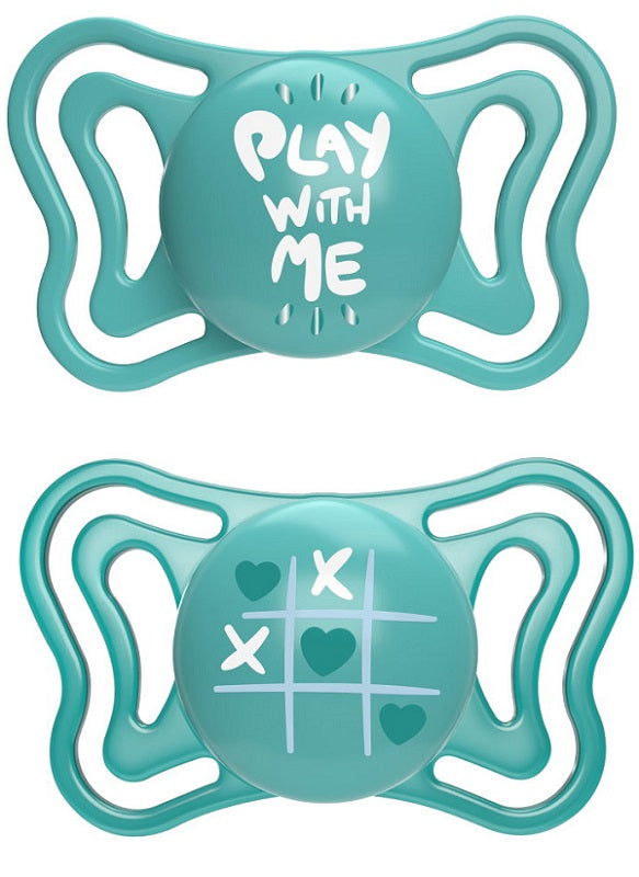 Chicco succhietto light azzurro silicone 16-36m 2 pezzi