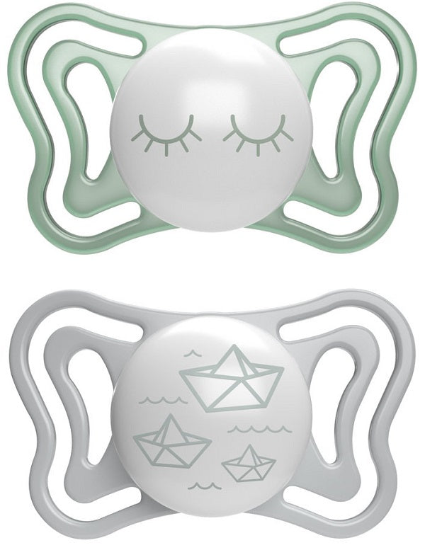 Chicco succhietto light lumi silicone 16-36m 2 pezzi