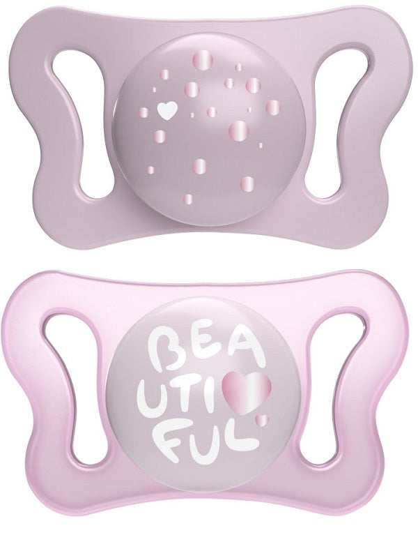 Chicco succhietto micro girl silicone 0-2m 2 pezzi