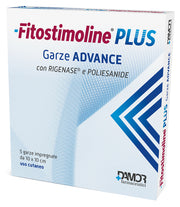 Fitostimoline plus garze advance impregnate 10x10 cm 5 pezzi