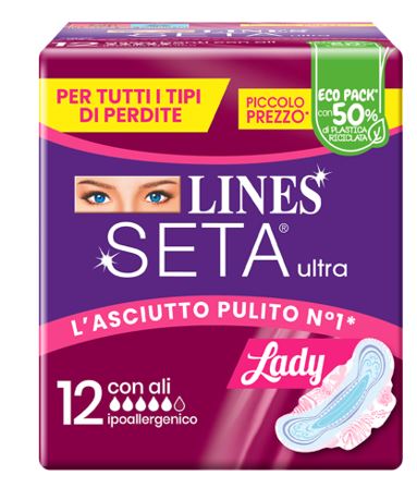 Lines seta ultra assorbenti lady ali dwct 12 pezzi