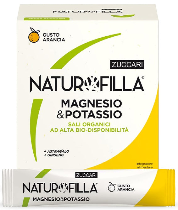 Naturofilla magnesio & potassio gusto arancia 28 stick pack