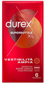 Profilattico durex supersottile xl 6 pezzi