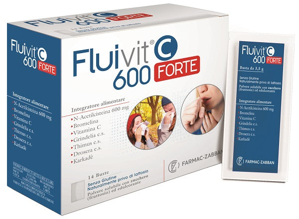Fluivit c 600 forte 14 bustine